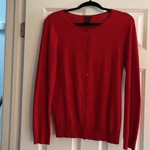 Ann Taylor Red Cardigan